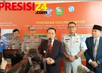 PJ Gubernur Sumsel Meresmikan Kantor Samsat Palembang IV,