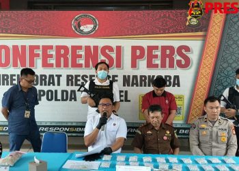 Dua Pelaku Kurir Narkoba di Tangkap Direktorat Reserse Narkoba Polda Sumsel