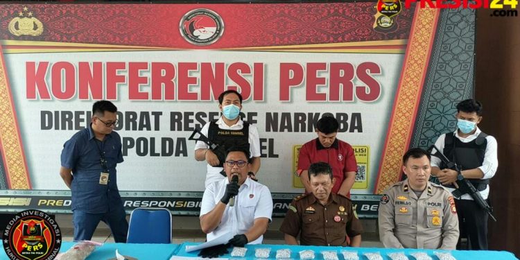 Dua Pelaku Kurir Narkoba di Tangkap Direktorat Reserse Narkoba Polda Sumsel