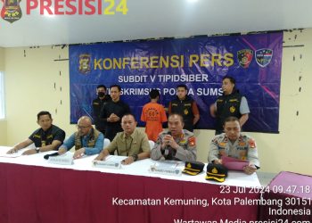 Polda Sumsel Menangkap Tersangka Penyebaran Video dan Foto Asusila.