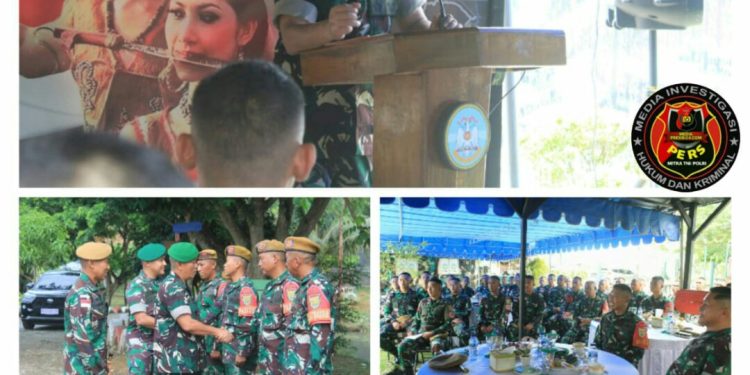 Kapok Sahli Pangdam II Sriwijaya Kunjungi Satgas Pamtas RI-MLY Yonarhanud 12 SBP