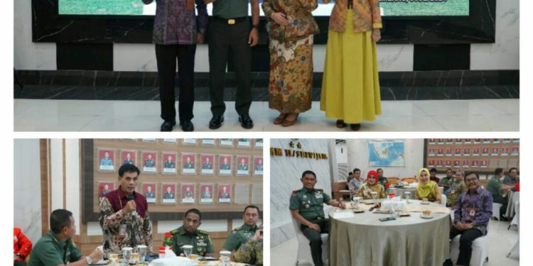 Jalin Kerjasama, Dua Rektor Universitas dan Direktur Polsri Audiensi Dengan Pangdam II Sriwijaya