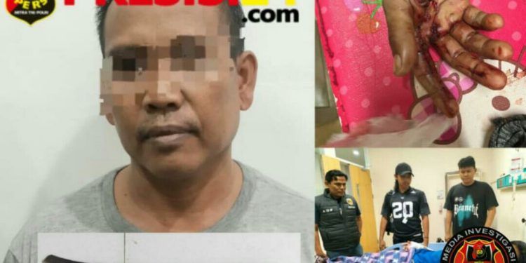 Brangking News, Oknum Kades Air Solok Batu,Bacok Korban Pakai Parang Hingga Luka