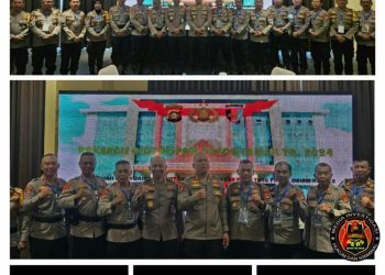 Kabid Propam Polda Sumsel Kombes Pol Memberikan Materi Kepada Peserta Rakernis Bidang Propam Polda Sumsel