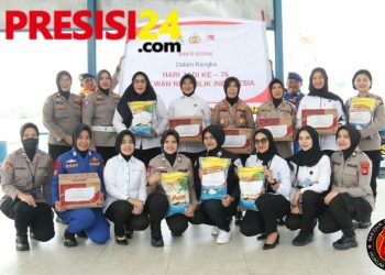 Polwan Polda Sumsel Sambut Hari Jadi Polwan RI ke-76 Dengan Baksos dan Anjangsana