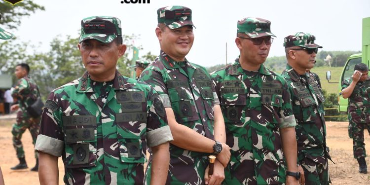 Danrem 044/Gapo Turut Tinjau Latmagab Super Garuda Shield