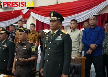 Kasdam II Sriwijaya Menghadiri Rapat Paripurna Istimewa DPRD Kabupaten Banyuasin