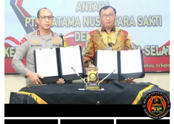 Kapolda Sumsel Menerima Audiensi Direktur PT Pratama Nusantara Sakti