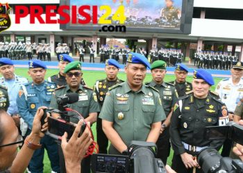 Danrem 044/Gapo Ikuti Upacara Gelar Pasukan Gaktib Dan Upacara Yustisi 2025