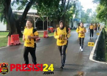 Ratusan Personil Polda Sumsel Ikuti TestKesamaptaan Jasmani