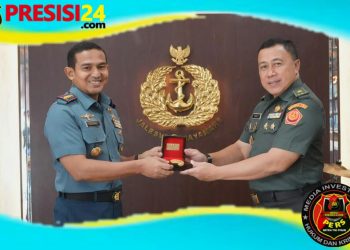Antisipasi Karhutla di Sumsel, Danlanal Palembang Sambut Audiensi Staff Ahli Panglima TNI