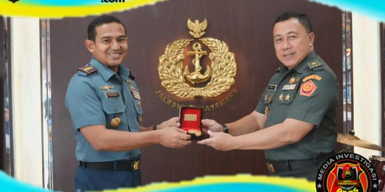 Antisipasi Karhutla di Sumsel, Danlanal Palembang Sambut Audiensi Staff Ahli Panglima TNI