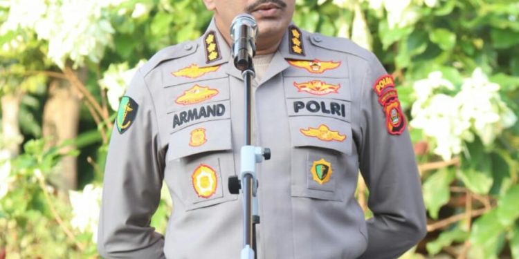 Kabid Dokkes Pimpin Apel Pagi Personel Polda Sumsel