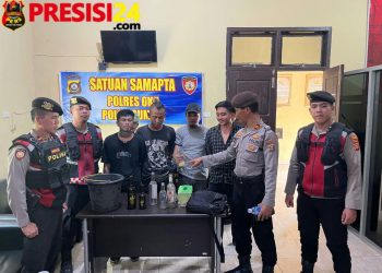 6 Pemuda Konsumsi Minuman Keras diamankan Satgas Preventif Polres Oku