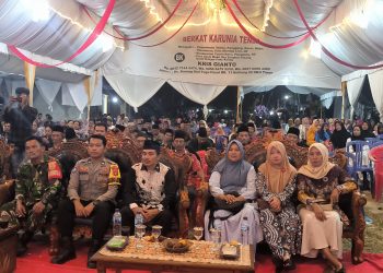 Polsek Belitang III Hadiri Acara Pagelaran Wayang Kulit di Desa Karang Sari