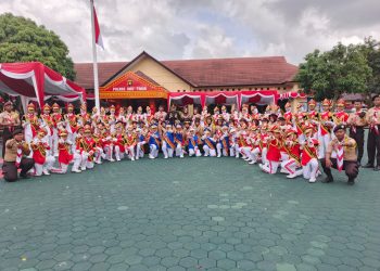 25 Siswa SD di OKU Timur Jadi Polisi Cilik Polres OKU Timur