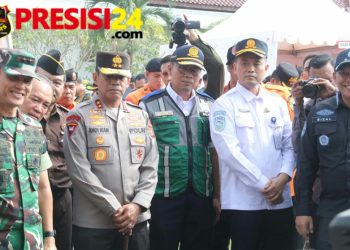 POLDA Sumsel Apel Gelar Pasukan Dan Simulasi Karhutla di Griya Agung Palembang