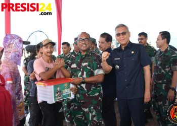 Danrem Hadir Pada Kegiatan Penanaman Padi Gogo Kerjasama Kodam II Swj bersama PT. Agrindo Raya