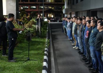 Polda Sumsel Gelar Patroli Skala Besar, 235 Personel Keliling Kota Palembang