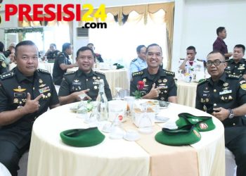 Kasrem 044 Gapo Hadiri Acara Tradisi dan Sertijab PJU Kodam II Sriwijaya 