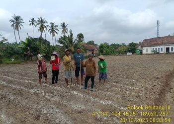 Kapolsek Belitang III Pimpin Penanaman Jagung 1 Desa 1 Hektar