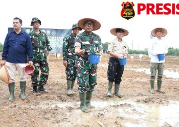 Korem 044 Gapo Gelar Tanam Padi CSR, Pesan Danrem : Pantang Tolak Tugas, Pantang Tugas Tak Tuntas