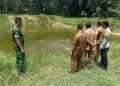 Bhabinkamtibmas Desa Banjar Rejo Cek Kolam Budidaya Ikan Patin Milik Warga Binaan