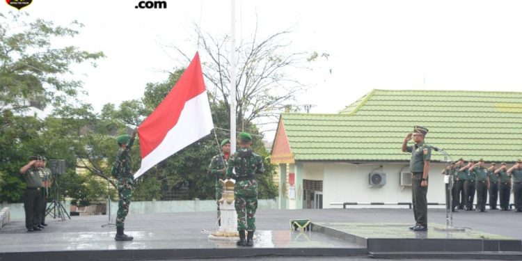 Gelorakan Semangat Pemuda Indonesia, Korem 044 Gapo Gelar Upacara Peringatan Hari Sumpah Pemuda ke – 97 Tahun 2025