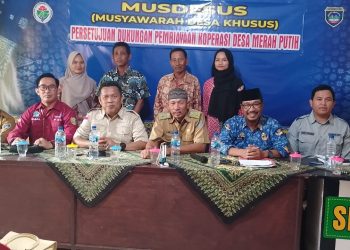 Bhabinkamtibmas Polsek Belitang III Hadiri Musrenbang Desa Sukanegara