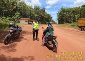 Polsek Belitang III Laksanakan Pam Jalur Sepi Dan Patroli Antisipasi Kejahatan Tindak Pidana