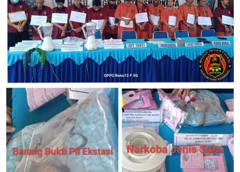 Polda Sumsel Musnahkan Ribuan Gram Sabu dan Ribuan Butir Ekstasi
