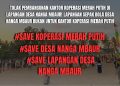Beredar Pamflet Penolakan Masyarakat Nanga Mbaur Terkait Wacana Pembangunan Kantor Koperasi Desa Merah Putih di Lapangan Olahraga: Masyarakat Akan Melakukan Pemagaran Lapangan!