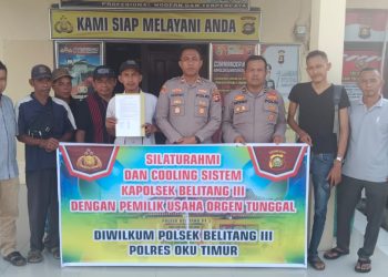 Polsek Belitang III Gelar Sosialisasi dan Himbauan Terhadap Pengusaha Pemilik Orgen