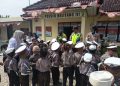 Kunjungan Edukatif Siswa – siswi TK (Taman Kanak-kanak) Negeri desa Nusa Bakti Kec. Belitang III di Mapolsek Belitang III