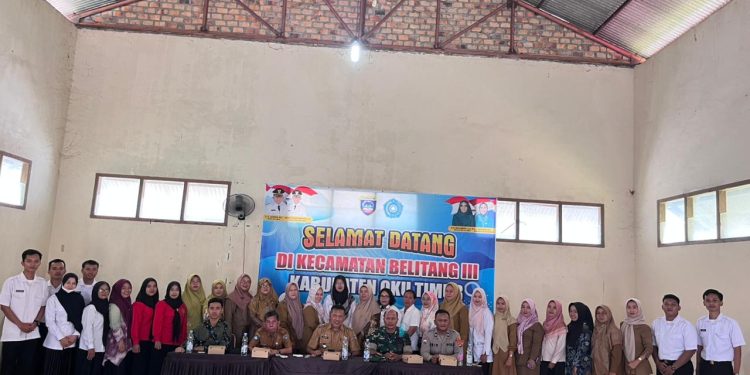 POLSEK BELITANG III HADIRI SOSIALISASI PROGRAM MAKAN BERGIZI GRATIS DI WILAYAH BELITANG III