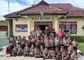 Polsek Belitang III menerima kunjungan Edukatif Siswa – siswi TK (Taman Kanak-kanak) desa