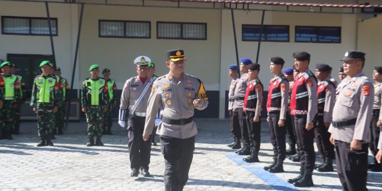 Polres Lampung Selatan Gelar Apel Pasukan Operasi Zebra Krakatau 2025