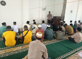 SAFARI JUMAT UNSUR FORKOPIMCAM BELITANG JAYA DI MASJID DARUL JANNAH DESA REJOSARI KEC. BELITANG JAYA