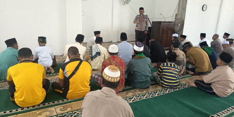 SAFARI JUMAT UNSUR FORKOPIMCAM BELITANG JAYA DI MASJID DARUL JANNAH DESA REJOSARI KEC. BELITANG JAYA