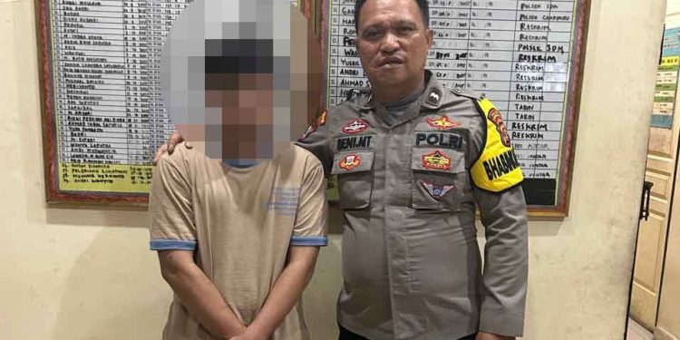 Bhabinkamtibmas Polsek Kalianda Tangkap Buronan Kasus Rp600 Juta di Pulau Sebesi