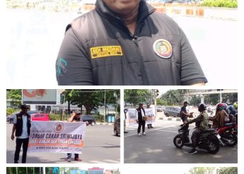 Tak Hentinya Forum Cakar Sriwijaya Kembali Lakukan Penggalangan Dana di Simpang Lima DPRD Lampu Merah, Untuk Musibah Banjir