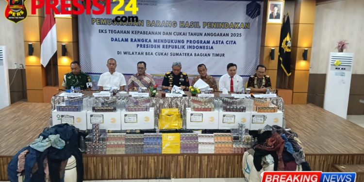 Kepala Kanwil Bea Cukai Sumbagtim Agus Yulianto : Kinerja Pengawasan Bea Cukai Selamatkan 8 Milyar Potensi Kerugian Negara