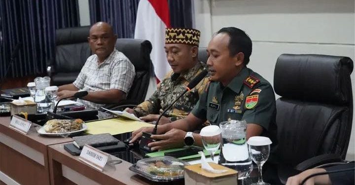 Dandim 0421/Lamsel Letkol Kav Nuril Ambiyah, Pimpin Rapat Koordinasi Awal Wacana Pengembangan Pusat Pendidikan Prajurit TNI AD