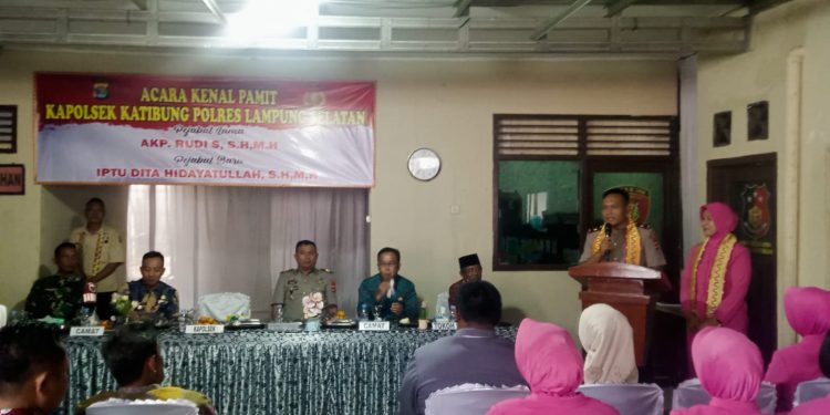 Pisah Sambut Kapolsek Katibung, Iptu Dita Hidayatullah Resmi Gantikan AKP Rudi S