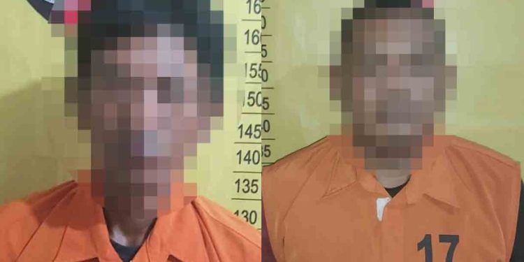 Polsek Palas Tangkap Dua Pelaku Pencurian saat Gelar Patroli Rutin, dan di Temukan Kunci Leter T dan Sajam