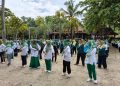 Putihkan Pantai Aruna, Ratusan Muslimat NU Lampung Selatan Songsong Ramadhan dengan Bugar